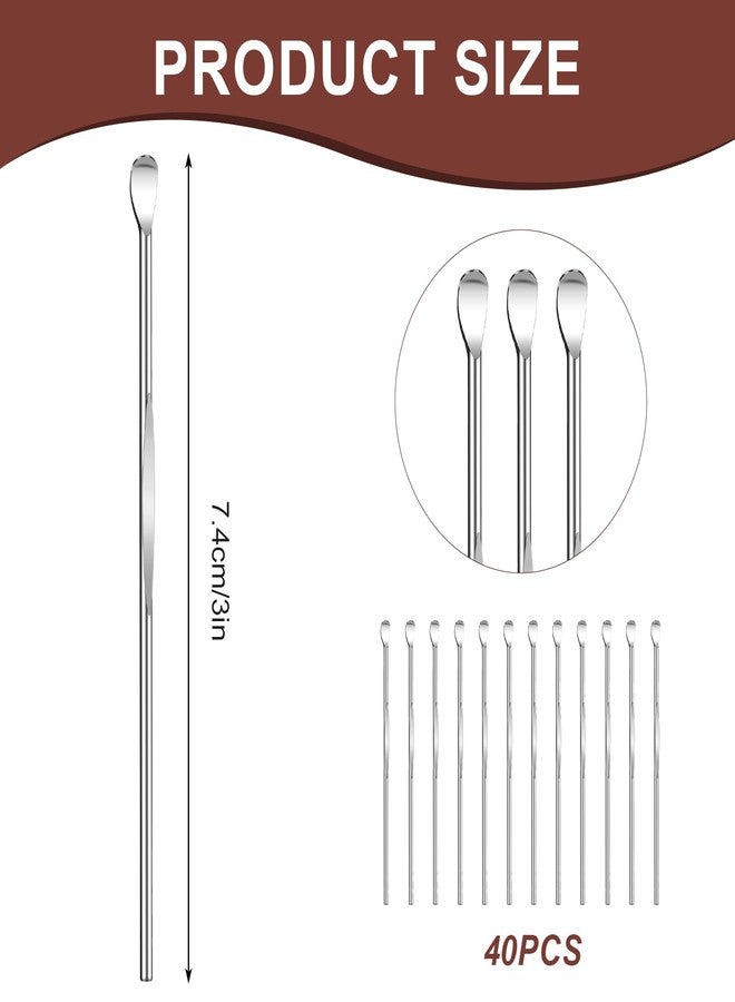 HaiFafafaing 40pcs Ear Spoon Stainless Steel Ear Pick Earwax Removal Tool Ears Cleaning Tool Safe Ears Wax Removal Tools - Image 2